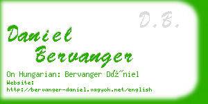 daniel bervanger business card